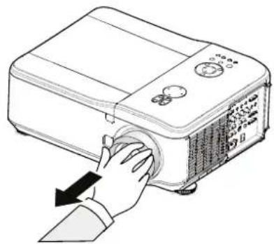 VIVITEK D6010 - Removing the Existing Lens From the Projector - 1