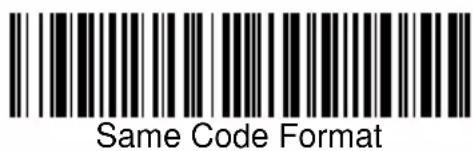 Same Code Format