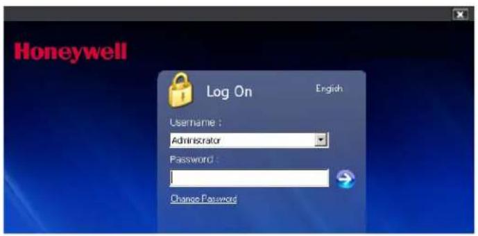 Honeywell Log On English Username : Administrator Password : Change Password