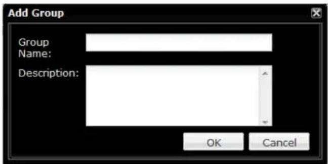 Add Group Group Name: Description: OK Cancel