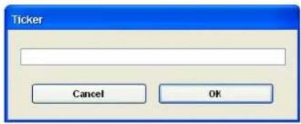 Ticker Cancel OK