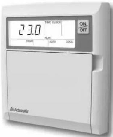 23.0 TIME CLOCK RUN HIGH AUTO COOL ON/OFF ActronAir