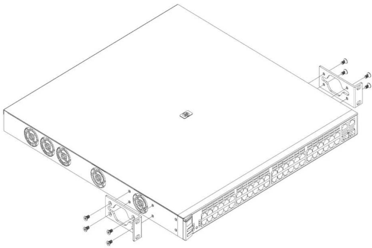 HP ProCurve 2600-8-Power - Rack Mounting the 2626-PWR and 2650-PWR switches - 1