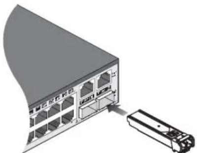 HP ProCurve 2600-8-Power - Installing the mini-GBICs: - 1