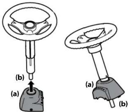 Rover Mini Rider Manual - Installing the Steering Wheel Assembly - 1
