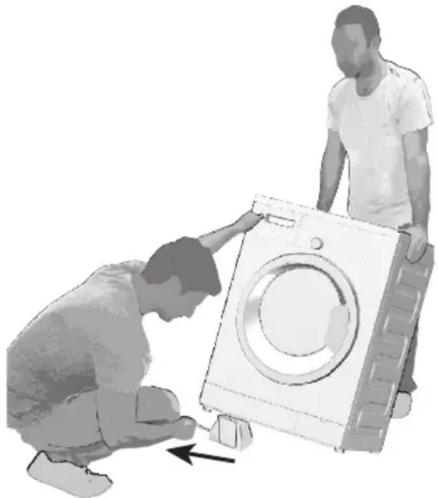 GRUNDIG GWN39442STC - Removing packaging reinforcement - 1