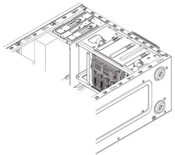 LENOVO System x3100 M4 - Removing the simple-swap backplate - 2