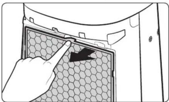 SAMSUNG AX40T3030WM - STEP 2 Disassemble the Pre filter - 1