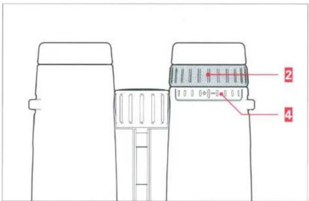 LEICA Trinovid 10 x 2 HD - ADJUSTMENT OF THE FOCUS/DIOPTER ADJUSTMENT - 1