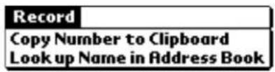 Record Copy Number to Clipboard Look up Name in Address Book