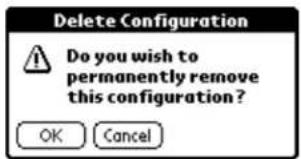 Delete Configuration ⚠ Do you wish to permanently remove this configuration? OK Cancel