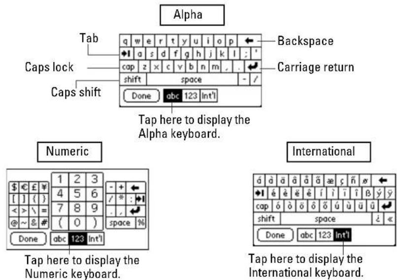 Alpha Tab Caps lock Caps shift q w e r t y u i o p ← ← a s d f g h j k l ;' cap z x c v b n m , . shift space - / Done abc 123 Int'l Backspace Carriage return Tap here to display the Alpha keyboard. Numeric Numeric keyboard 1 2 3 [ ] ( ) < > \ = @ ~ & # ( 0 ) Done abc 123 Int'l Tap here to display the Numeric keyboard. International Tap here to display the International keyboard. d à ä ä ä æ ç ñ σ ← ← é è è í i í i ß y ÿ cap ó ò õ õ ú ù ū ← shift space : « Done abc 123 Int'l