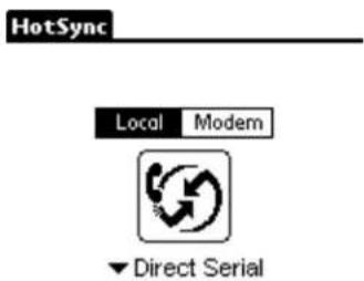 HotSync Local Modem ► Direct Serial