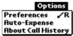 KYOCERA QCP 6035 - Options menu - 1
