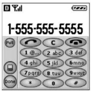 1-555-555-5555 PWR C 1 @... 2 abc 3 def 4 ghi 5 jkl 6 mno 7 pqrs 8 tuv 9 wxyz Done * 0 # #