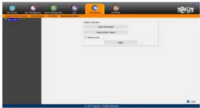 TRIPPUTE System Operation Create Part Services Reset Default Values Reset as self Help © 2017 TRIPPUTE all rights reserved Close