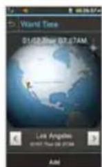 PANTECH Laser - Using world time - 2
