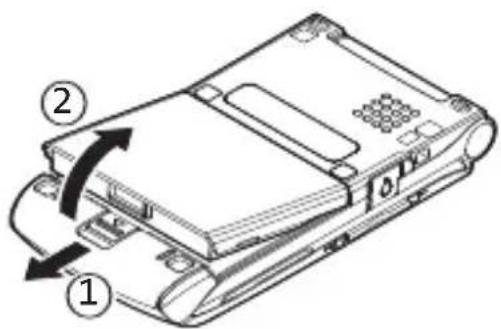Technical diagram of a device with numbered annotations indicating component positioning