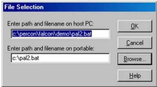DATALOGIC Falcon 345 - The File Transfer Window - 4