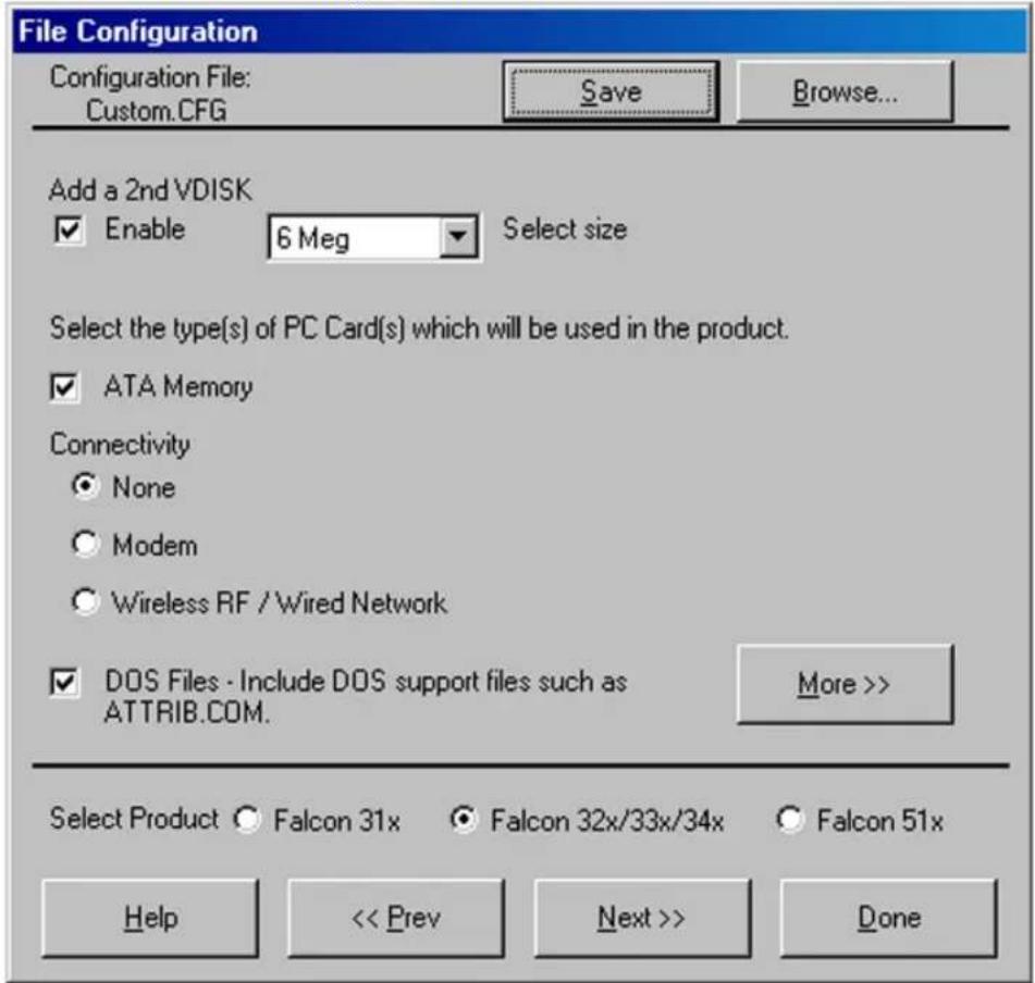 DATALOGIC Falcon 345 - The File Configuration Windows - 5