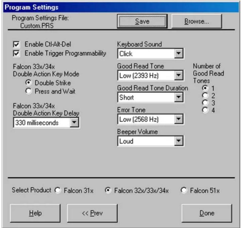 DATALOGIC Falcon 345 - The Open dialog box appears. - 1