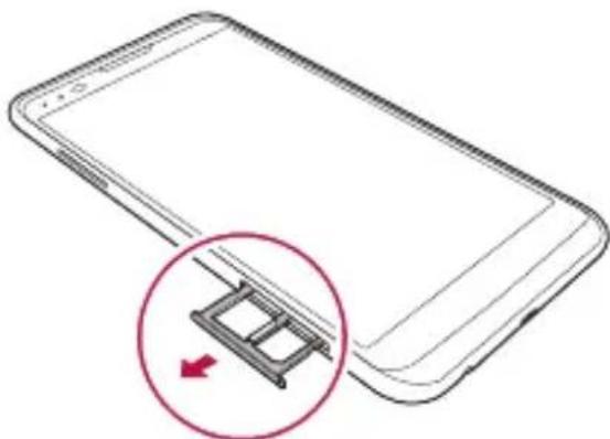 LG X Power K220DSZ - Memasang kad SIM - 1