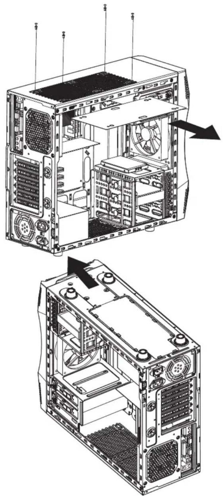 Rosewill Challenger-S - Clean the dust filters - 1