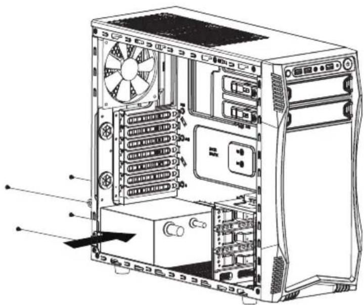 Rosewill Challenger-S - Install Power Supply - 1