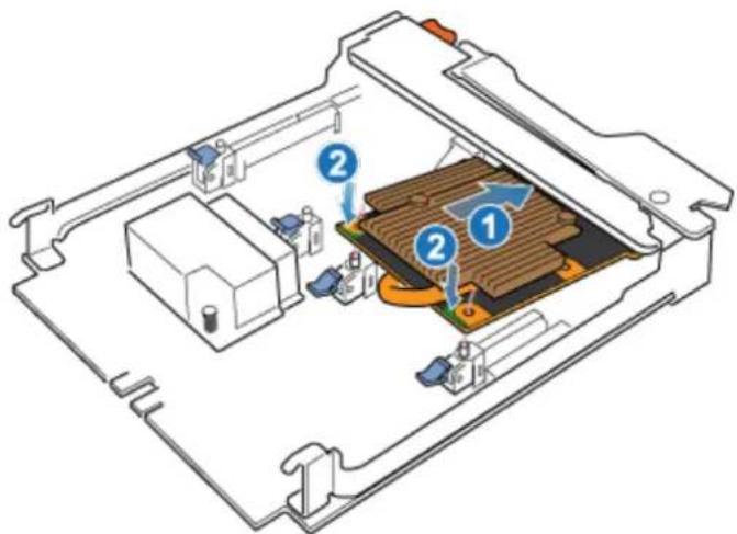 Technical diagram of an electronic device showing internal components with numbered annotations indicating parts of each part.
