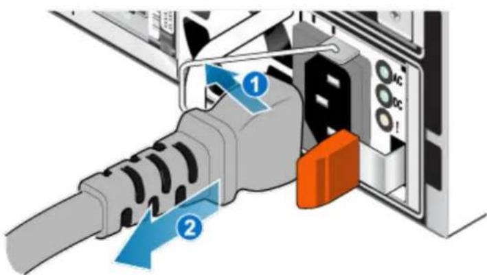 Diagram showing cable port connection with labeled ports and directional arrows indicating flow or movement