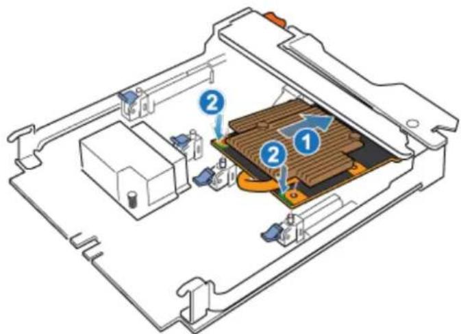 Technical diagram of an electronic device showing internal components with numbered annotations indicating parts of each part.