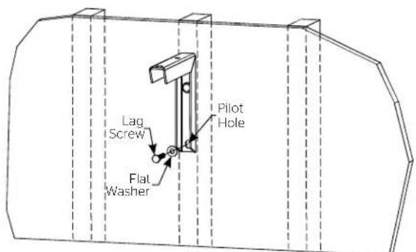 DA-LITE 40932 - Installing to a Wood Stud Wall - 3