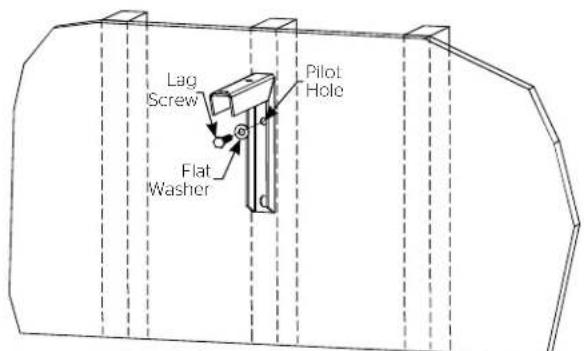 DA-LITE 40932 - Installing to a Wood Stud Wall - 2