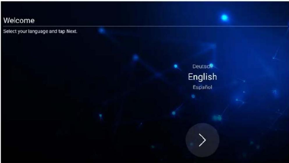VIEWSONIC IFP7550-M1 - Select your Language: - 1