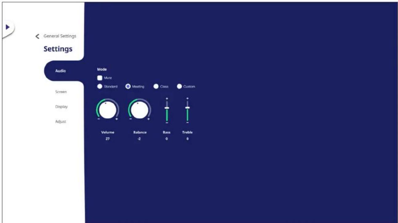 VIEWSONIC IFP7550-M1 - Audio Settings - 1