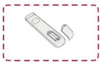 VIEWSONIC IFP7550-M1 - Inserting Remote Control Batteries - 2