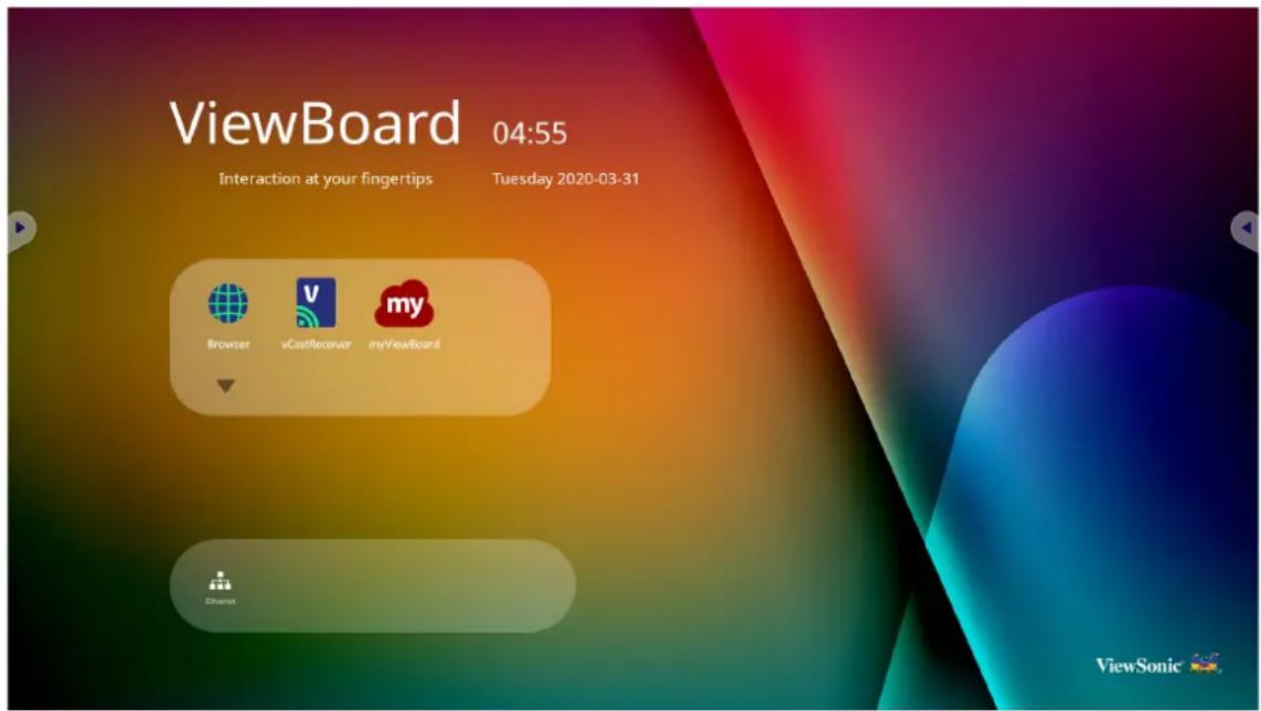 VIEWSONIC IFP7550-M1 - vLauncher - Customizable Welcome Screen - 1