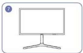 SAMSUNG C24FG73FQE - Attaching the Stand (C\*FG73\* model only) - 7