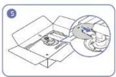 SAMSUNG C24FG73FQE - Assembling the Stand base (C\*FG73\* model only) - 5