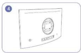 SAMSUNG C24FG73FQE - Attaching the BRACKET WALL - 4
