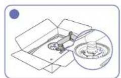 SAMSUNG C24FG73FQE - Assembling the Stand base (C\*FG70\* model only) - 2