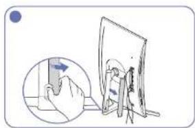 SAMSUNG C24FG73FQE - Tidying Up the Connected Cables (C\*FG73\* model only) - 4