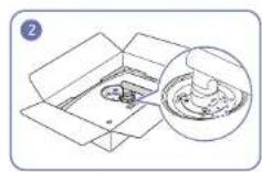 SAMSUNG C24FG73FQE - Assembling the Stand base (C\*FG73\* model only) - 2