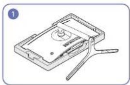 SAMSUNG C24FG73FQE - Removing the Stand (For Attaching the BRACKET WALL) (C\*FG73\* model only) - 1
