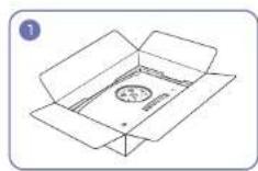 SAMSUNG C24FG73FQE - Assembling the Stand base (C\*FG73\* model only) - 1
