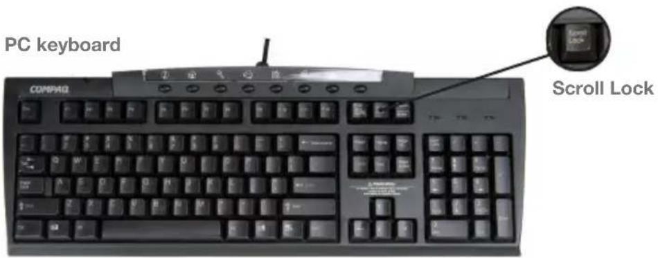 PC keyboard COMPRO Scroll Lock