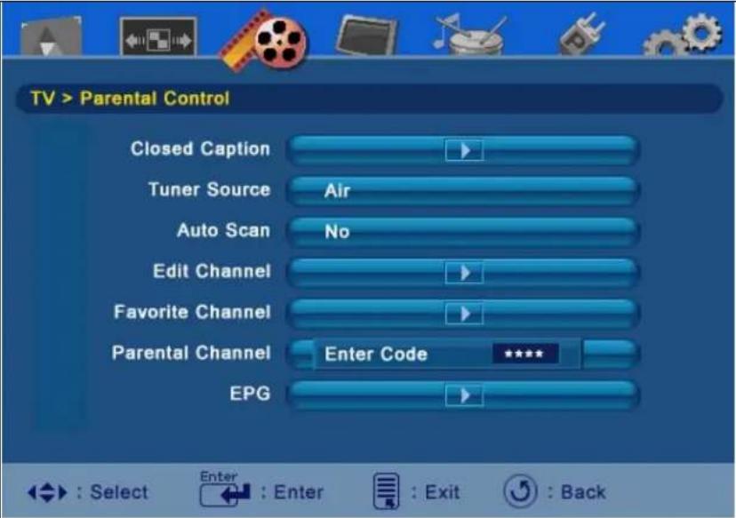 WESTINGHOUSE SK-32H240S - Parental Controls (Password Edit) - 1
