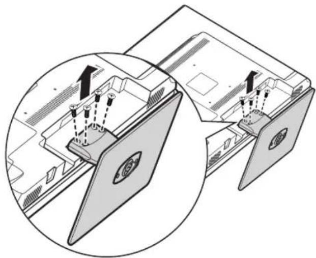 HANNSPREE SC24LMUB - Disconnecting the Stand - 1