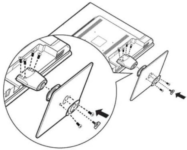 HANNSPREE SC24LMUB - Foot Stand Installation - 1