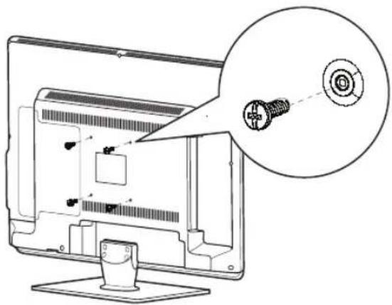 HANNSPREE SC24LMUB - Installing the Wall Mount Kit - 2